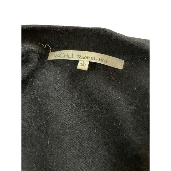 Rachel Roy Rabbit Hair Blend‎ Cardigan Sweater Women's Large Gold Buttons - Picture 4 of 7